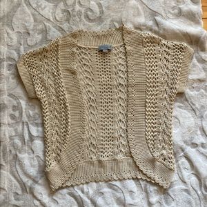 Josepha tan cardigan short sleeved